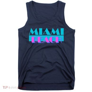 Retro Miami Beach Logo Tank Top