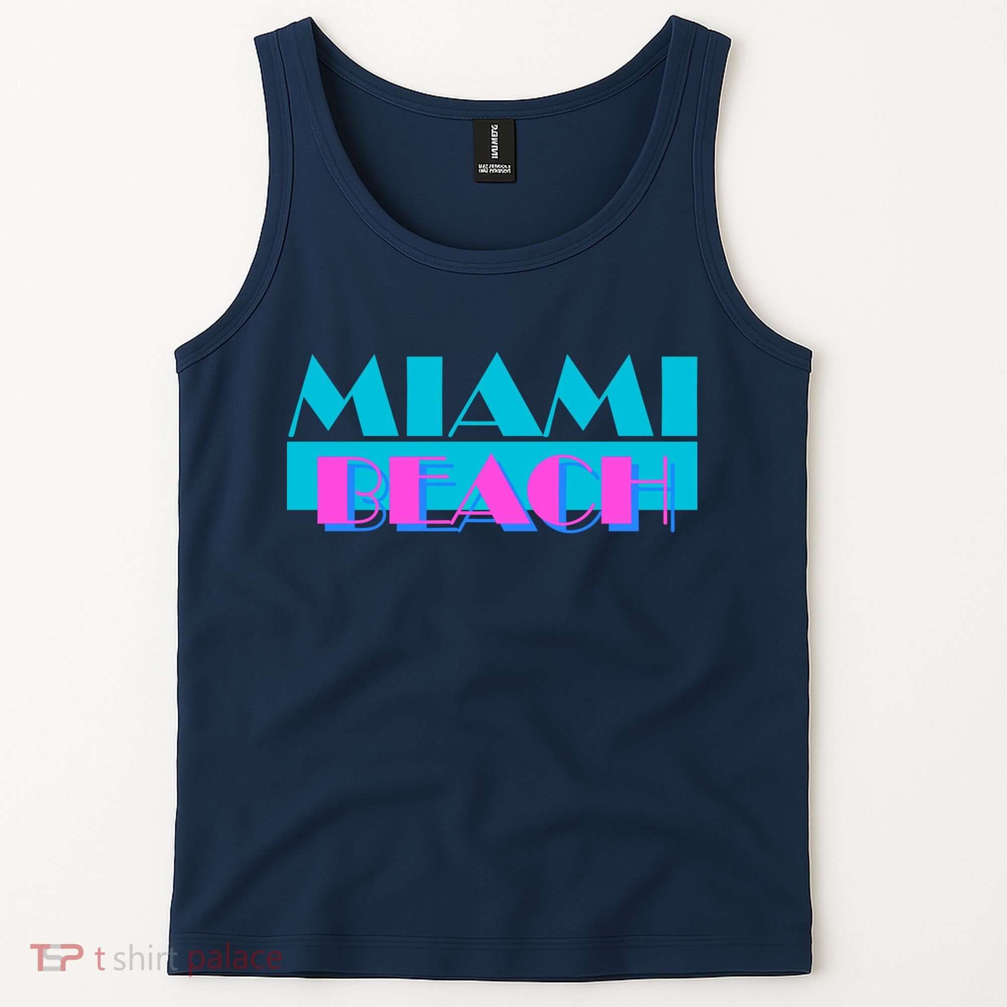 Retro Miami Beach Logo Tank Top