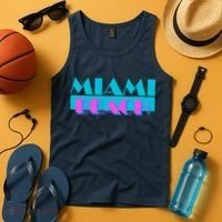 Retro Miami Beach Logo Tank Top thumb 4