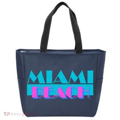Retro Miami Beach Logo Tote Bag