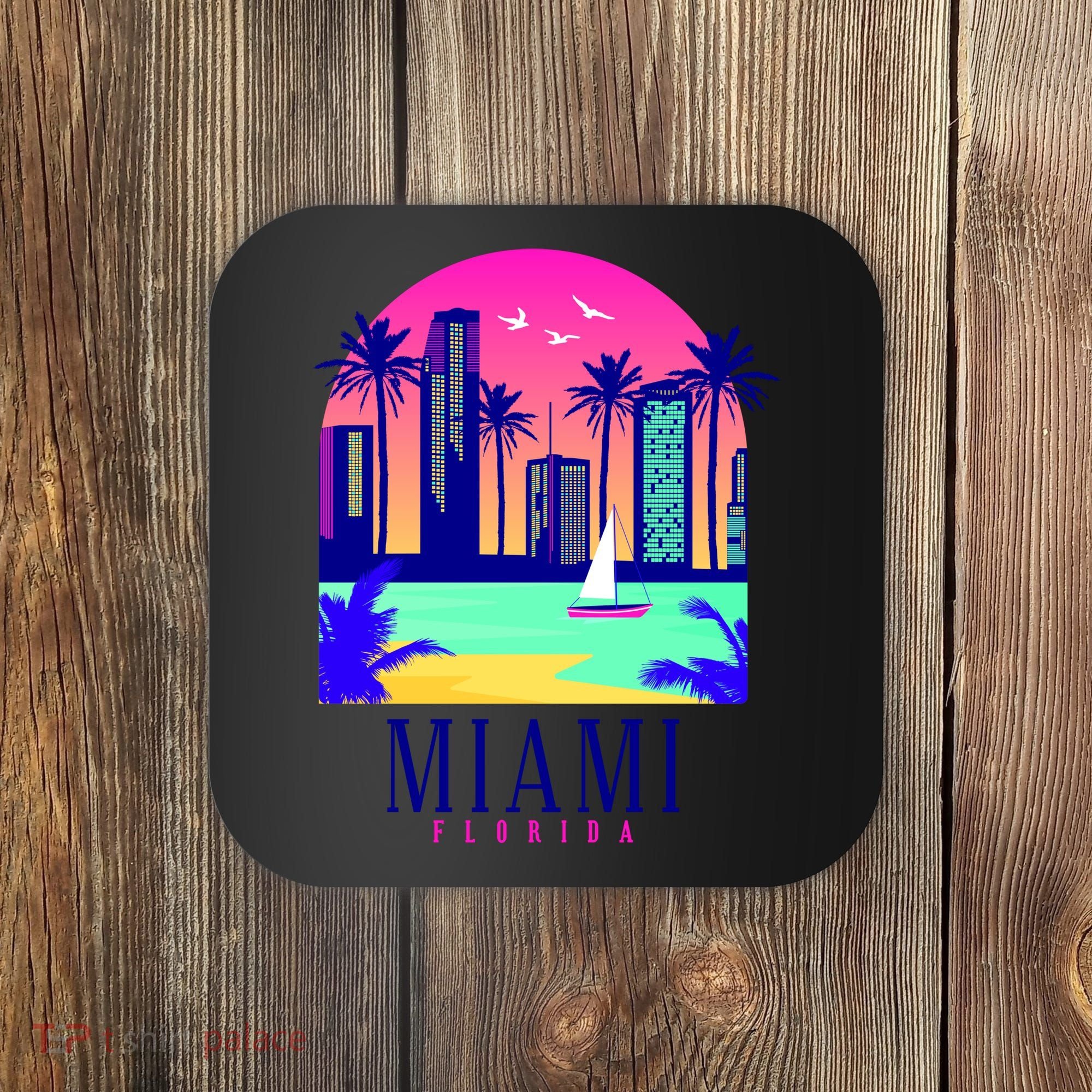 Retro Miami Florida Coaster