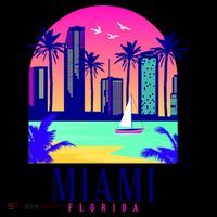Retro Miami Florida Coaster thumb 2