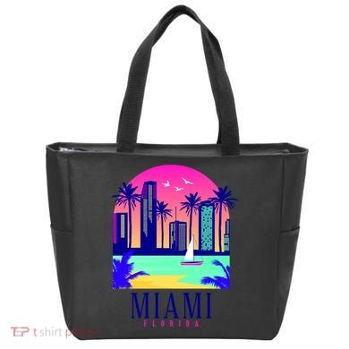 Retro Miami Florida Tote Bag