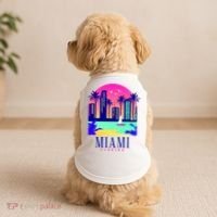 Retro Miami Florida Doggie Tank thumb 2