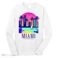 Retro Miami Florida Long Sleeve Shirt thumb 0