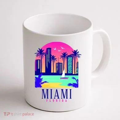 Retro Miami Florida Coffee Mug back