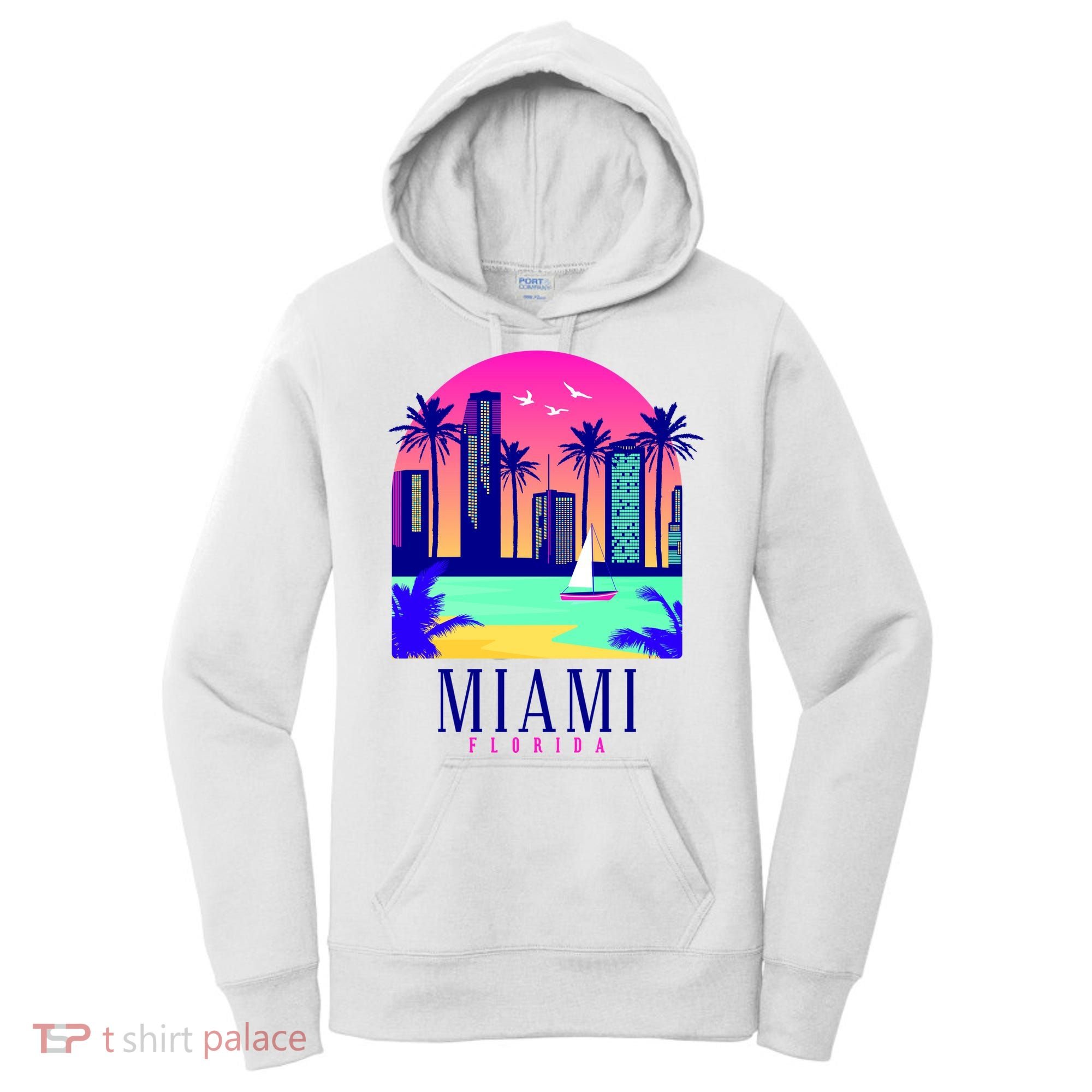Retro Miami Florida Women's Hoodie