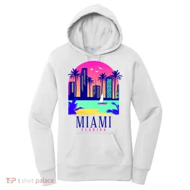 Retro Miami Florida Women's Hoodie