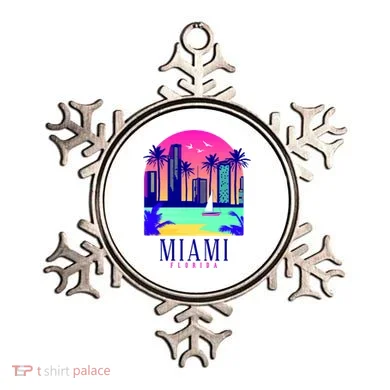 Retro Miami Florida Ornament