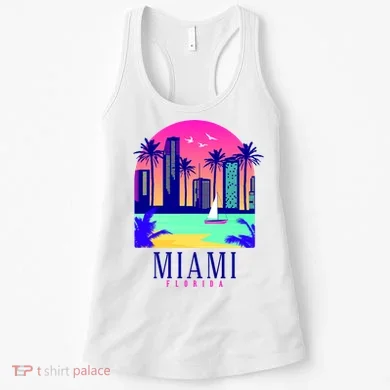 Retro Miami Florida Women's Tank Top