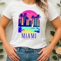 Retro Miami Florida Women's T-Shirt thumb 2
