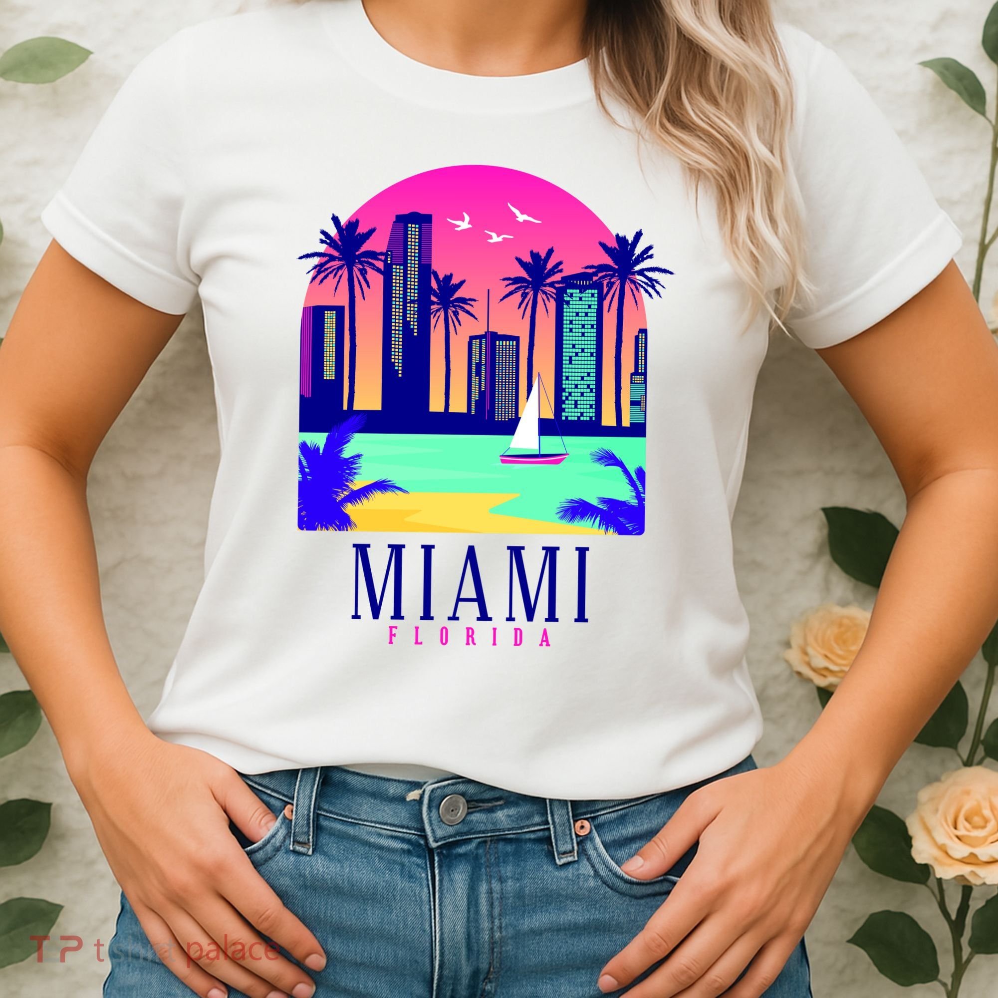 Retro Miami Florida Women's T-Shirt