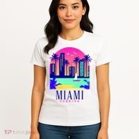 Retro Miami Florida Women's T-Shirt thumb 4