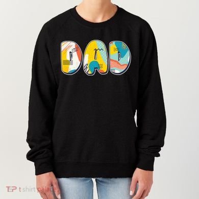 Retro Mod Pattern Dad Logo Women's Sweatshirt