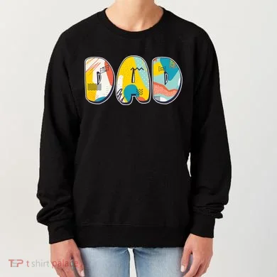 Retro Mod Pattern Dad Logo Women's Sweatshirt