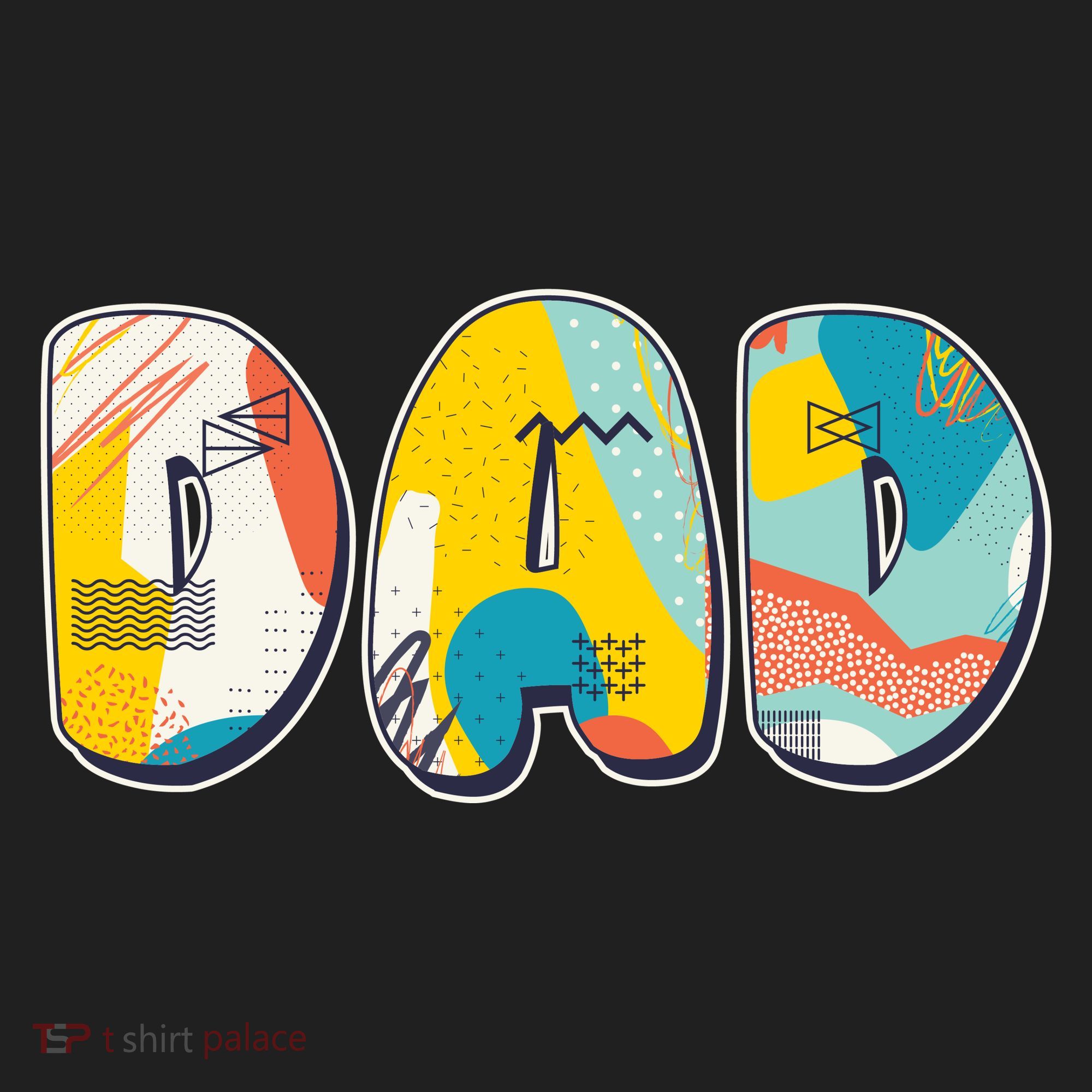 Retro Mod Pattern Dad Logo Women's Sweatshirt