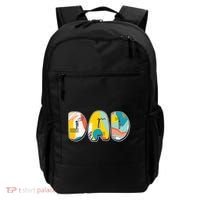 Retro Mod Pattern Dad Logo Backpack thumb 0