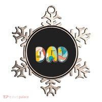 Retro Mod Pattern Dad Logo Ornament thumb 0