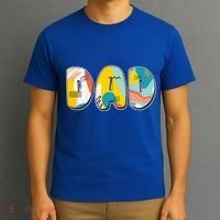 Retro Mod Pattern Dad Logo T-Shirt thumb 3