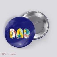 Retro Mod Pattern Dad Logo Button thumb 0