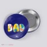 Retro Mod Pattern Dad Logo Button