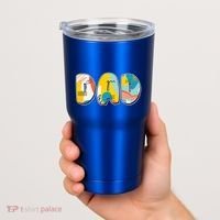 Retro Mod Pattern Dad Logo Tumbler thumb 2