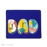 Retro Mod Pattern Dad Logo Mousepad