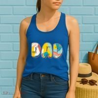 Retro Mod Pattern Dad Logo Women's Tank Top thumb 2