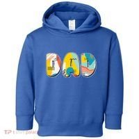 Retro Mod Pattern Dad Logo Toddler Hoodie thumb 0