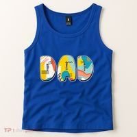 Retro Mod Pattern Dad Logo Tank Top thumb 2