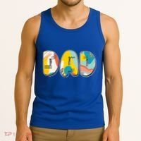 Retro Mod Pattern Dad Logo Tank Top thumb 3