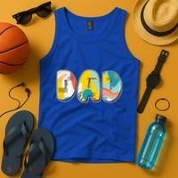 Retro Mod Pattern Dad Logo Tank Top thumb 4
