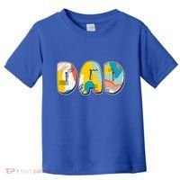 Retro Mod Pattern Dad Logo Toddler T-Shirt thumb 0