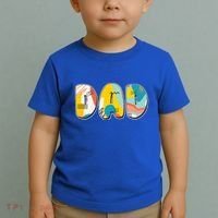 Retro Mod Pattern Dad Logo Toddler T-Shirt thumb 2