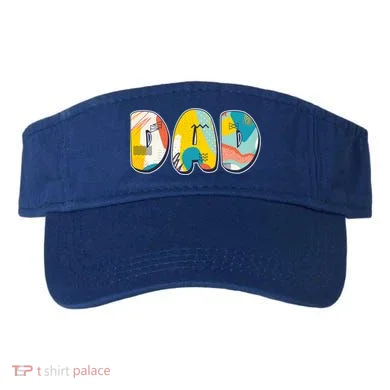 Retro Mod Pattern Dad Logo Visor