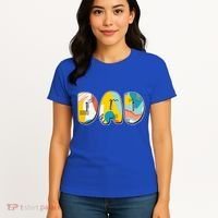 Retro Mod Pattern Dad Logo Women's T-Shirt thumb 4