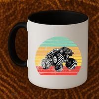 Retro Monster Truck Emblem Coffee Mug thumb 2