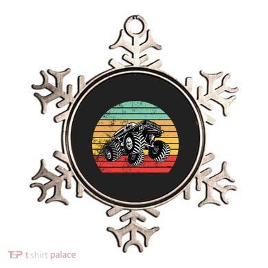 Retro Monster Truck Emblem Ornament