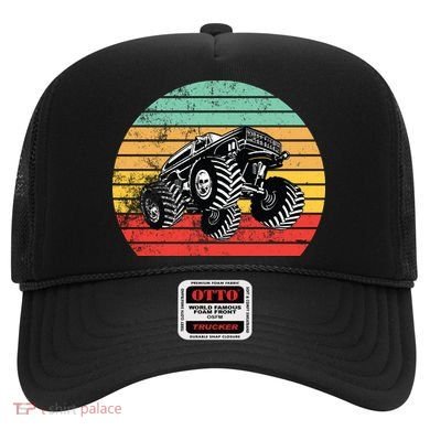 Retro Monster Truck Emblem Hat