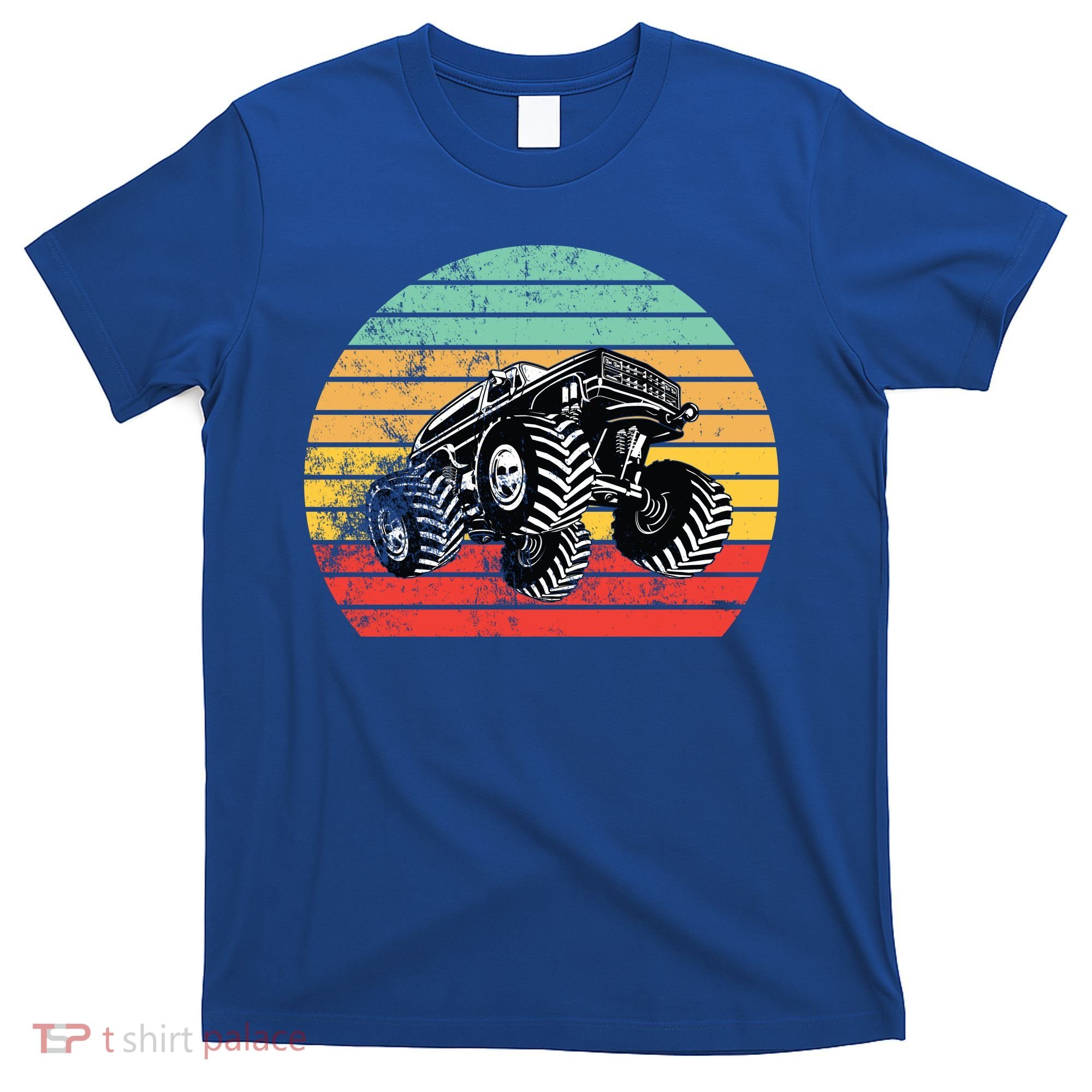 Retro Monster Truck Emblem T-Shirt
