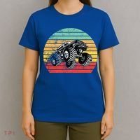 Retro Monster Truck Emblem T-Shirt thumb 4