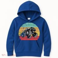 Retro Monster Truck Emblem Kids Hoodie thumb 0