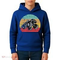 Retro Monster Truck Emblem Kids Hoodie thumb 4