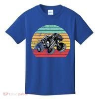 Retro Monster Truck Emblem Kids T-Shirt thumb 0
