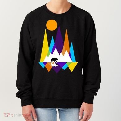 Retro Mount Bear Sunset Women's Sweatshirt
