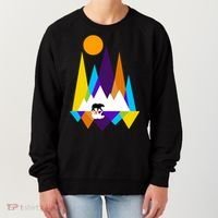 Retro Mount Bear Sunset Women's Sweatshirt thumb 0