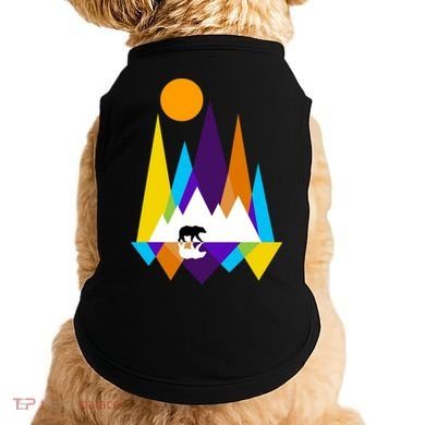 Retro Mount Bear Sunset Doggie Tank