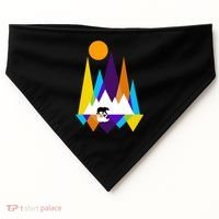 Retro Mount Bear Sunset USA-Made Doggie Bandana thumb 0