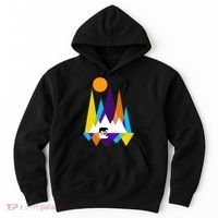 Retro Mount Bear Sunset Hoodie thumb 0