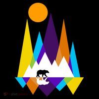Retro Mount Bear Sunset Hoodie thumb 7